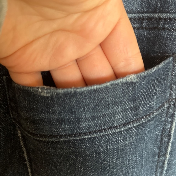 Overalls dark stretch denim skinny leg size small - Picture 4 of 8